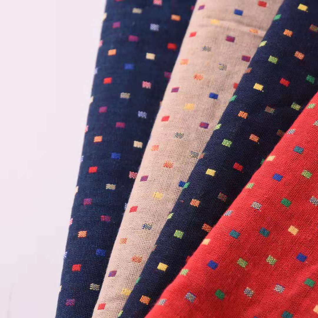 hot sale custom jacquard fabric high quality woven multicolor breathable fabirc