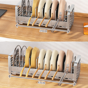 Organizador de armario de cocina compacto de acero inoxidable 304, <span class=keywords><strong>estante</strong></span> de secado de <span class=keywords><strong>platos</strong></span> integrado, <span class=keywords><strong>estante</strong></span> de almacenamiento, utensilio, soporte para cubiertos para el hogar - Product Image 3
