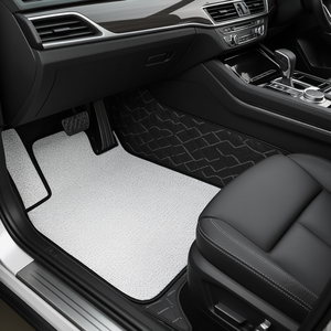 Tapis de sol auto sur mesure en polyester et PVC, à poils coupés, pour voitures, couleur unie, forme rectangulaire - Product Image 2