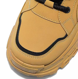 Botas de Tobillo Retro para Hombre, Estilo Industrial, Plataforma Alta, Cómodas, Antideslizantes, Transpirables, con Cordones, para Caminar, Deportivas, Casuales - Product Image 5