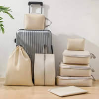 Ensemble de 6 sacs de rangement de voyage compressibles, imperméables, pour valise, organisateur de bagages portable