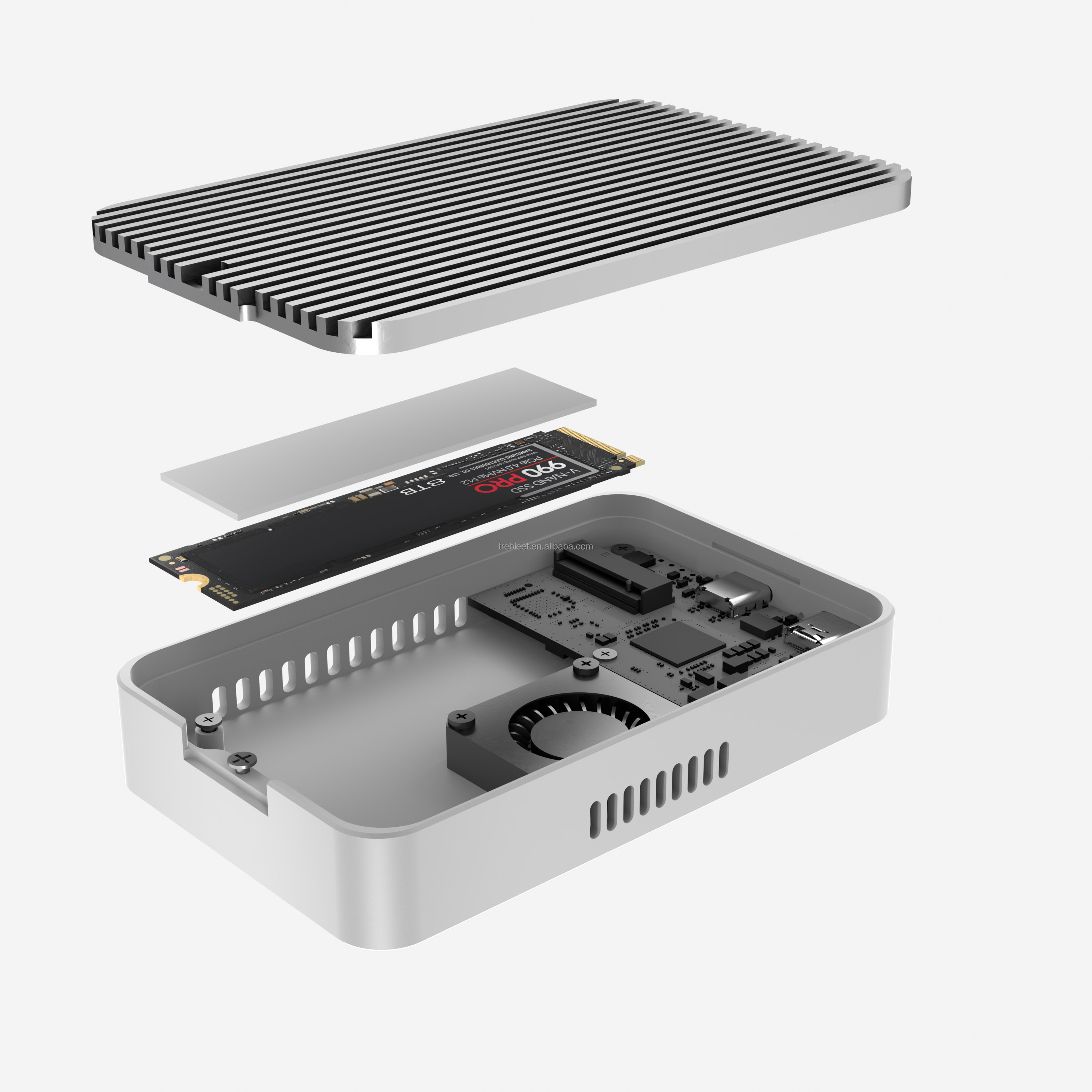 Thunderbolt 5 80Gbps M.2 NVMe SSDエンクロージャ Thunderbolt5 80Gbps M.2 NVMe SSDエンクロージャー、メガバイト