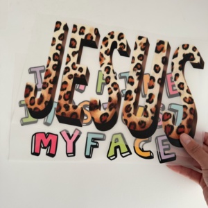 Pegatinas de Impresión por Transferencia de Calor DTF Personalizadas al por Mayor para Camisetas, Ropa, Jesús, Transferencia DTF Personalizada Lavable de Jesús - Product Image 1