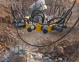 Taglierina Idraulica per Escavatore per Taglio Pali in Calcestruzzo, Taglierina per Teste di Pali in Calcestruzzo, Demolitore per Pali Quadrati - Product Image 3