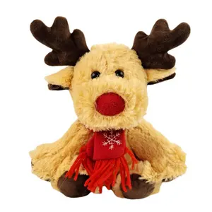 热销圣诞礼物毛绒公仔鹿玩具定制毛绒动物