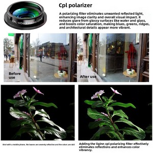 Kit d'objectifs universels 10-en-1 HD Fisheye Grand Angle Macro à clipser pour smartphone, idéal pour la photographie en extérieur - Product Image 4
