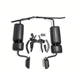 PK004328 ขายส่งจากโรงงาน ชุดกระจกมองข้างรถบรรทุก <span class=keywords><strong>ISUZU</strong></span> ขนาด 100 มม. สำหรับรถตู้ตู้ทึบ (รวมก้านกระจก) เหมาะสำหรับ NPR <span class=keywords><strong>FXZ</strong></span> FVZ FVM - Product Image 2