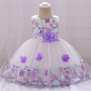 FSMKTZ Abiti per Bambine da 0-2 Anni Vestito da Principessa per Bambini Abito da Festa Principessa con Fiori Elegante e Vaporoso per Bambine L5045XZ - Product Image 2