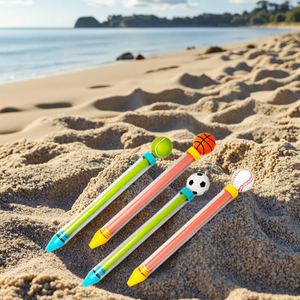 HS nuova versione a lungo raggio 40 CM spiaggia plastica doppio tubo cannone ad acqua giocattolo pistola a sfera gioco Tiktok mi ha fatto acquistare <span class=keywords><strong>con</strong></span> 2 colori - Product Image 6