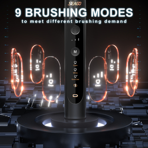 Seago SG-982 Xách Tay Tốt Nhất Bán Buôn Dành Cho Người Lớn Sonic Bàn Chải Đánh Răng Điện Có Thể Sạc Lại Cảm ứng Sạc Với 9 Chế độ - Product Image 3