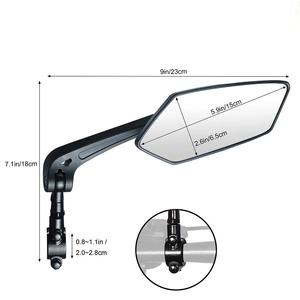 Specchietto Retrovisore per Bicicletta Elettrica, Regolabile a 360 Gradi, Lente Convessa in Alluminio Riflettente per Ciclismo - Product Image 5