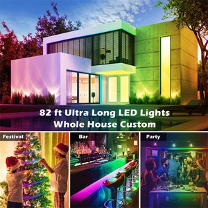 Tira de luces <span class=keywords><strong>led</strong></span> rgb flexible, con Control remoto, <span class=keywords><strong>wifi</strong></span>, inteligente, multicolor, 5m, 12 voltios, 5050, ip65, gran oferta - Product Image 3