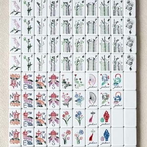 Fichas de Mahjong de Acrílico Verde Esmeralda Pintadas a Mano de Alta Calidad, Serie de Lujo, Ecológicas, Personalizadas, para Fiestas y Uso Casual - Product Image 4