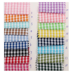 Wholesale Stock Yarn Dyed Polyester Cotton Check Plaid Crepe Cotton Fabric for <strong>Shirting</strong> Clothing - Product Image 6
