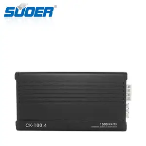 Suoer CK-100.4汽车放大器最大功率1500w 4通道类ab汽车放大器