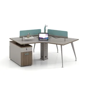 Meja staf desain meja kantor furnitur modern manajemen bisnis meja kerja