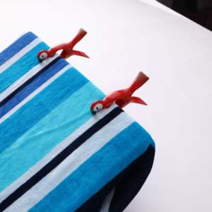 2 pcs xách tay khăn clip cho ghế bãi biển ghế Clip bãi biển Khăn Clip Màu Đỏ Vẹt - Product Image 4