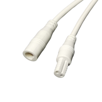 Câble d'alimentation LED mini 2 conducteurs, étanche IP67, conducteur en cuivre, isolation PVC, connecteur mâle-femelle
