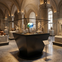 21.5 Pulgadas 360 °    Proyector de Pirámide Holográfica 3D Holobox para Exhibición de Productos en Museos Inmersivos, Centros Comerciales y Exposiciones