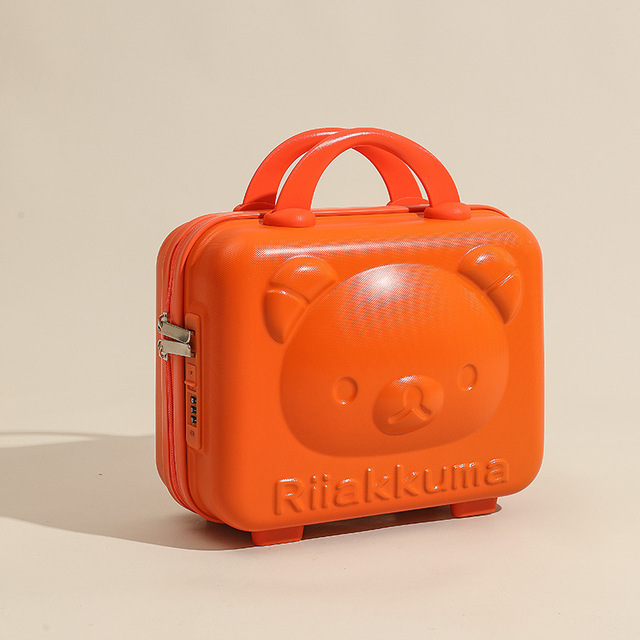 Wholesale Customized Teddy Bear Carrying Case Women's Portable Mini 14 Inch Boarding Case Password Luggage