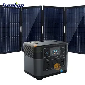 2024 New solar power system 3000w Power Supply Lithium Camping 110-240V Portable Charger Power Station With AC DC USB