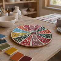 Glaçures céramiques, pigments et poudres colorés utilisés pour la coloration à haute température dans l'artisanat de la poterie