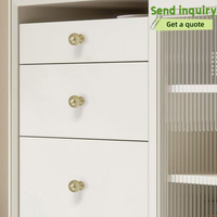 Boutons de meuble en alliage de zinc massif, poignées de tiroir à trou unique, finition mate personnalisée, quincaillerie de mobilier en gros