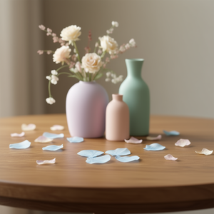 Petali di tessuto Ilan 4,0 cm blu per decorazione - Product Image 3