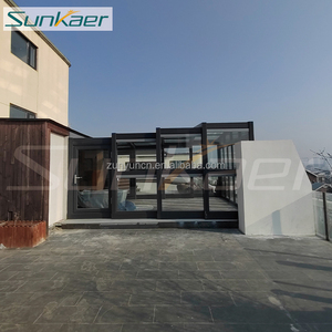 Nuevo diseño, precio de fábrica, nuevo modelo personalizado, sala de Sol de aluminio para casa residencial, casas de Villa, terraza acristalada retráctil - Product Image 5