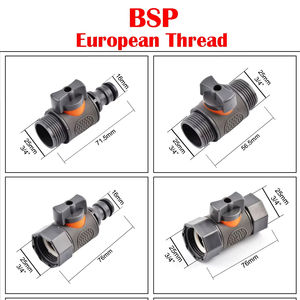 Connecteurs rapides pour <span class=keywords><strong>tuyau</strong></span> d'<span class=keywords><strong>arrosage</strong></span> de jardin 1/4\", 3/8\", 1/2\", 3/4\", 1 pouce, raccords pour tuyaux d'<span class=keywords><strong>arrosage</strong></span> - Product Image 2