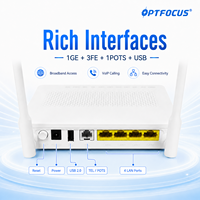 HG8546M ONU 1GE 3FE 1POTS USB WiFi GPON ONT EG8141A5 FTTH Router Jaringan Optik Fiber
