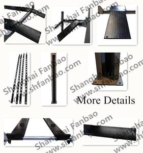 ホイールストッパー4T容量4ポストダブルシリンダー油圧カーリフター - Product Image 2