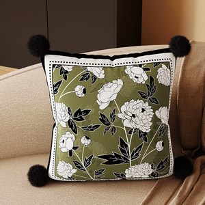 Funda de cojín decorativa de felpa retro cuadrada para sofá de sala de estar, respaldo de coche, cojín de oficina, almohada lumbar decorativa, inserto para ventanas abatibles - Product Image 2