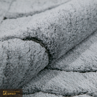 Tapis shaggy de luxe LandScopeTech, 25 mm, à poils longs, gris, moelleux, tapis belge Wilton, isolation acoustique, chambre principale, doux