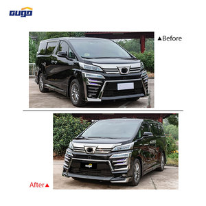 GUGO Nouveau Kit de lèvres de pare-chocs pour VELLFIRE 35 Avant/Arrière en Plastique ABS Résistant aux UV, Kit de carrosserie à visser - Product Image 4