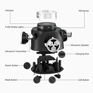 Ur03 siêu âm rodent Repeller với PIR cảm biến điều khiển từ xa siêu âm Mouse Repeller 360 ° rat <span class=keywords><strong>Chaser</strong></span> trong nhà - Product Image 2