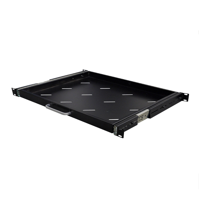 Server Rack Shelf 1U Cabinet Accessoires Server Rack Mountable Drawer Sliding Racking Fixed Shelf
