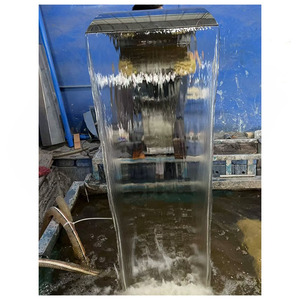 Décoration de cascade de <span class=keywords><strong>piscine</strong></span> en acier inoxydable 304 en stock fontaine de <span class=keywords><strong>piscine</strong></span> <span class=keywords><strong>hors</strong></span> <span class=keywords><strong>sol</strong></span> cascade pour les conceptions de jardin - Product Image 2