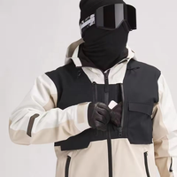 Veste de ski imperméable d'hiver chaude personnalisée, veste de snowboard respirante pour hommes, manteau à capuche coupe-vent pour la neige