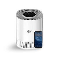 Purificateur d'air intelligent de bureau pour la maison, 300 m³/h CADR, en plastique, 3 vitesses réglables, contrôle tactile via application WiFi, utilisation intérieure, alimentation USB, silencieux