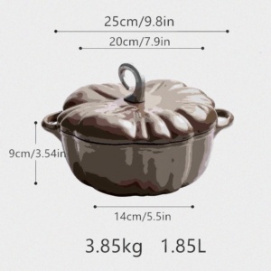 <span class=keywords><strong>Cocotte</strong></span> <span class=keywords><strong>en</strong></span> <span class=keywords><strong>fonte</strong></span> émaillée avec motif tomate - Compatible cuisinière et four - Product Image 3