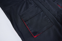 Pantalon de travail mécanique pour homme OEM, deux tons, multi-poches, salopette avec bande réfléchissante