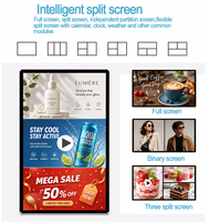 Écran publicitaire numérique LCD Android 1080P mural de 21,5, 32 et 43 pouces pour magasin et ascenseur
