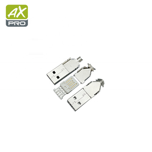 USB 2,0 A Enchufe Moldura Tipo <span class=keywords><strong>de</strong></span> soldadura Conector macho Carcasa <span class=keywords><strong>de</strong></span> metal USB 2,0 USB A Carcasa <span class=keywords><strong>de</strong></span> metal - Product Image 4