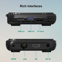 Nuevo Reproductor Multimedia de Alto Rendimiento H728 Octa Core 1000M Lan 5G Wifi6 de Alta Velocidad, 4GB RAM, 32GB/64GB ROM, TV BOX 8K con Android 14