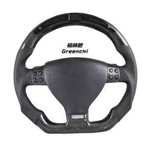 พวงมาลัยคาร์บอนไฟเบอร์แบบกำหนดเองสำหรับ vw Mk4 R32 Golf gti jetta <span class=keywords><strong>Skoda</strong></span> Octavia Bora New Beetle SEAT Leon R36 GTI ไม่มีถุงลมนิรภัย - Product Image 1