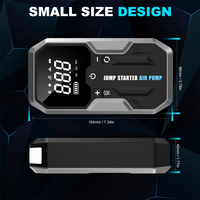 Portable batterie Booster batterie externe multifonction voiture compresseur d'air pompe 10000mah gonfleur de pneu avec démarreur de saut