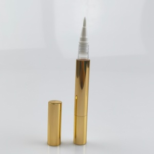 Stylo applicateur rotatif rose pour maquillage, contenant en aluminium plaqué or et argent, pour cosmétiques, nail art, huiles, 2ml 3ml, et blanchiment dentaire - Product Image 3