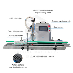 Ligne de production de remplisseuses de vin semi-automatiques intelligentes à <span class=keywords><strong>vente</strong></span> directe, équipement de remplissage de liquides de bureau de petite taille avec certificat CE - Product Image 2