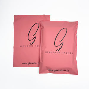 Sacs à fermeture éclair roses de 10x13 pouces avec impression de logo noir - Emballage poly personnalisé pour vêtements et vêtements - Product Image 3